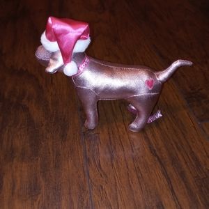 Victoria's secret pink dog Santa hat